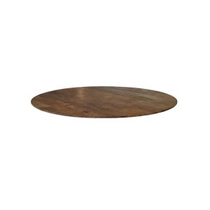 LABEL51 Eetkamertafel Tafelblad Rond - Nature Smooth - Mangohout - 120 cm - Rond Sloppy