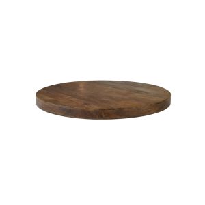 LABEL51 Eetkamertafel Tafelblad Rond - Nature Smooth - Mangohout - 110 cm - Rond Straight
