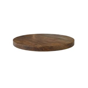 LABEL51 Eetkamertafel Tafelblad Rond - Nature Smooth - Mangohout - 120 cm - Rond Straight