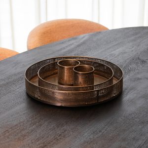 LABEL51 Kaarsenhouders - Antiek Goud - Metaal - M