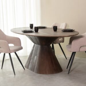 LABEL51 Eetkamertafel Jagger espresso mangohout 200 cm ovaal kopen