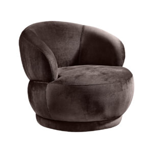 LABEL51 Fauteuil Lobby - Zwart - Velvet - 1-Zits