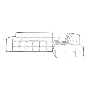 LABEL51 Hoekbank Lorenzo - Royal Boucle Natural 110 - Boucle - Hoekbank Rechts