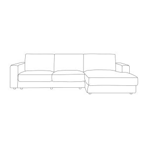 LABEL51 Hoekbank Valero - Toro Natural 30 - Geweven - Loungebank Rechts