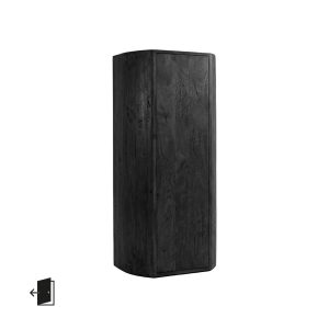 LABEL51 Bergkast Saya - Zwart - Mangohout