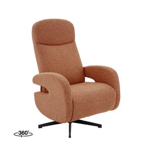 LABEL51 Fauteuil Esbjerg - Antraciet - Boucle - One Size
