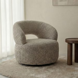 LABEL51 Fauteuil Nusanna - Taupe - Geweven - One size