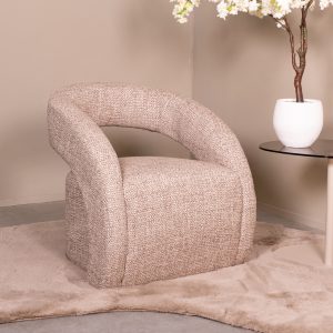 LABEL51 Fauteuil Antibes - Taupe - Geweven