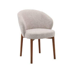 LABEL51 Eetkamerstoel Sakiko - Beige - Geweven