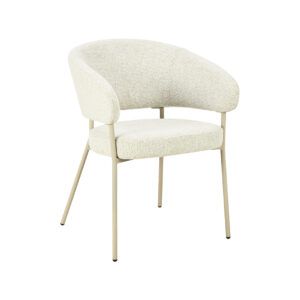 LABEL51 Eetkamerstoel Takumi - Naturel - Geweven - Beige Metale Frame