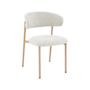 LABEL51 Eetkamerstoel Kaito - Naturel - Geweven - Naturel Houten Frame