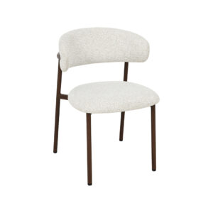 LABEL51 Eetkamerstoel Kaito - Naturel - Geweven - Walnoot Houten Frame