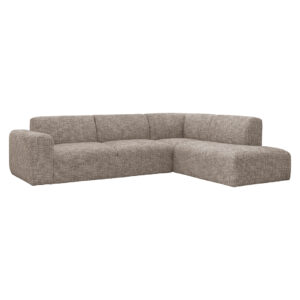 LABEL51 Hoekbank Verona - Taupe - Geweven - Rechts Voorstaand