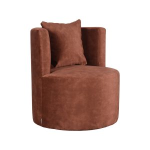 LABEL51 Fauteuil Evy - Rust - Velvet - 65 cm