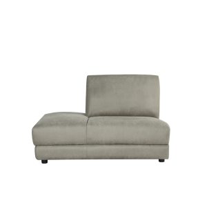 LABEL51 Bank Tivoli - Taupe - Kunstleder - Ottomane Links