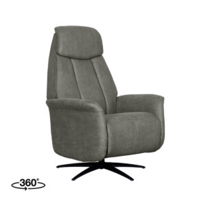 LABEL51 Fauteuil Oslo - Taupe - Kunstleder - 1-Motorig