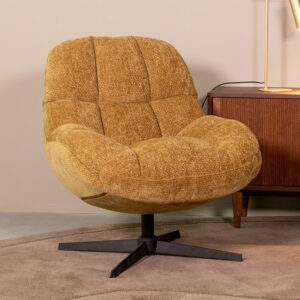 LABEL51 Fauteuil Huxley - Mustard - Chenille - One Size