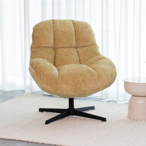 LABEL51 Fauteuil Huxley - Brass - Chenille - One Size