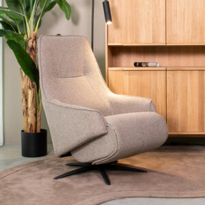 LABEL51 Fauteuil Odense - Mushroom - Boucle - 2-Motorig
