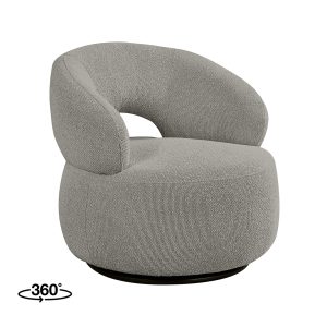 LABEL51 Fauteuil Nusenna - Mushroom - Boucle - One size