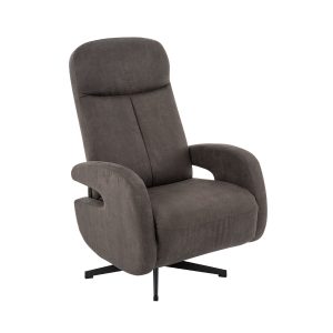LABEL51 Fauteuil Esbjerg - Taupe - Kunstleder - Manueel Verstelbaar
