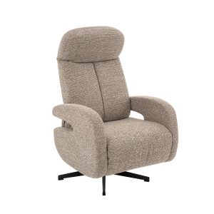 LABEL51 Fauteuil Esbjerg - Cognac - Boucle - Manueel Verstelbaar