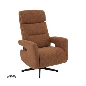 LABEL51 Fauteuil Copenhagen - Coral - Boucle - Manueel Verstelbaar