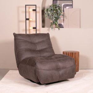 LABEL51 Fauteuil Powernap Station - Antraciet - Kunstleder - One Size