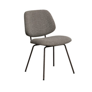 LABEL51 Eetkamerstoel Ravenna - Mushroom - Boucle - Brons Metalen Frame