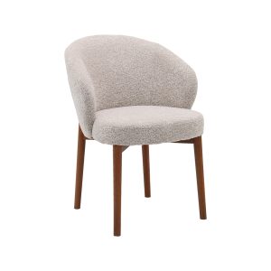 LABEL51 Eetkamerstoel Sakiko - Beige - Geweven