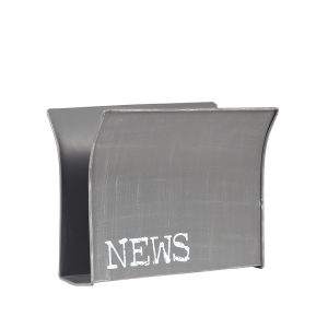 LABEL51 Magazinehouder - Antiek Grijs - Metaal - One Size