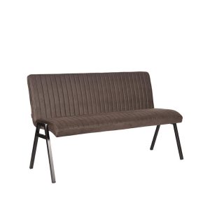 LABEL51 Eetkamerbanken Matz - Antraciet - Kunstleder - 145 cm