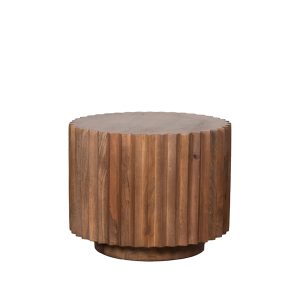 LABEL51 Salontafel Novan - Nature Smooth - Mangohout - 50 cm - Rond