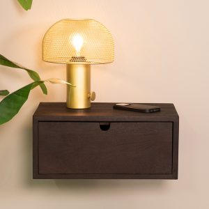 LABEL51 Wandplanken Hover - Espresso - Mangohout - 45 cm