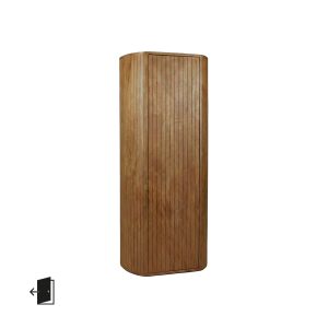 LABEL51 Bergkasten Miya - Nature Smooth - Mangohout - 140 cm - Links