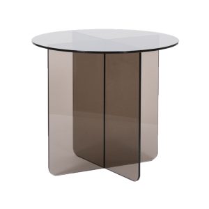 LABEL51 Salontafel Lotus - Smoked Brown - Glas