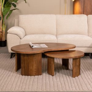 LABEL51 Salontafel Timon - Nature Smooth - Mangohout - 100 cm