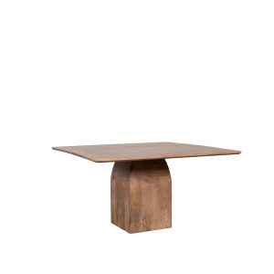 LABEL51 Eetkamertafel Ingo - Nature Smooth - Mangohout - 130 cm - Vierkant