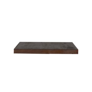 LABEL51 Eetkamertafel Tafelblad Vierkant - Espresso - Mangohout - 70 cm Straight