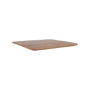 LABEL51 Eetkamertafel Tafelblad Vierkant - Naturel - Mangohout - 70 cm Sloppy