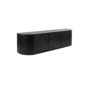 LABEL51 Tv-Meubels Miya - Zwart - Mangohout - 160 cm