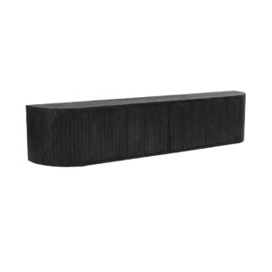 LABEL51 Tv-Meubels Miya - Zwart - Mangohout - 220 cm