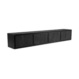 LABEL51 Tv-Meubels Nori - Zwart - Mangohout - 220 cm