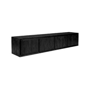 LABEL51 Tv-Meubels Nori - Zwart - Mangohout - 190 cm