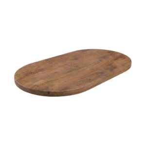 LABEL51 Eetkamertafel Tafelblad Halve Cirkel - Nature Smooth - - 180 cm - Halve Cirkel