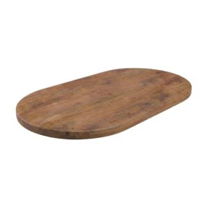 LABEL51 Eetkamertafel Tafelblad Halve Cirkel - Nature Smooth - - 200 cm - Halve Cirkel