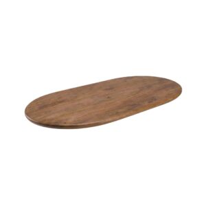 LABEL51 Eetkamertafel Tafelblad Halve Cirkel - Nature Smooth - - 160 cm - Halve Cirkel