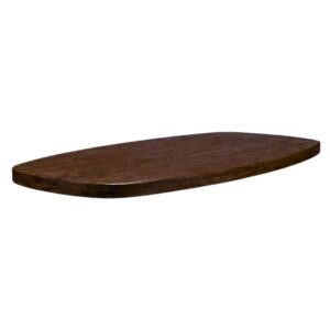 LABEL51 Eetkamertafel Tafelblad Deens Ovaal - Espresso - - 240 cm - Deens Ovaal