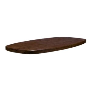 LABEL51 Eetkamertafel Tafelblad Deens Ovaal - Espresso - - 220 cm - Deens Ovaal