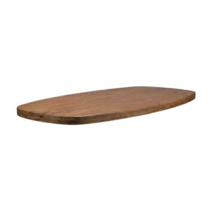LABEL51 Eetkamertafel Tafelblad Deens Ovaal - Espresso - - 200 cm - Deens Ovaal